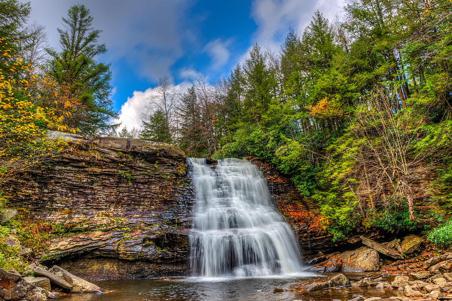 Appalachian Mountain Waterfall Photograph by Patrick Wolf