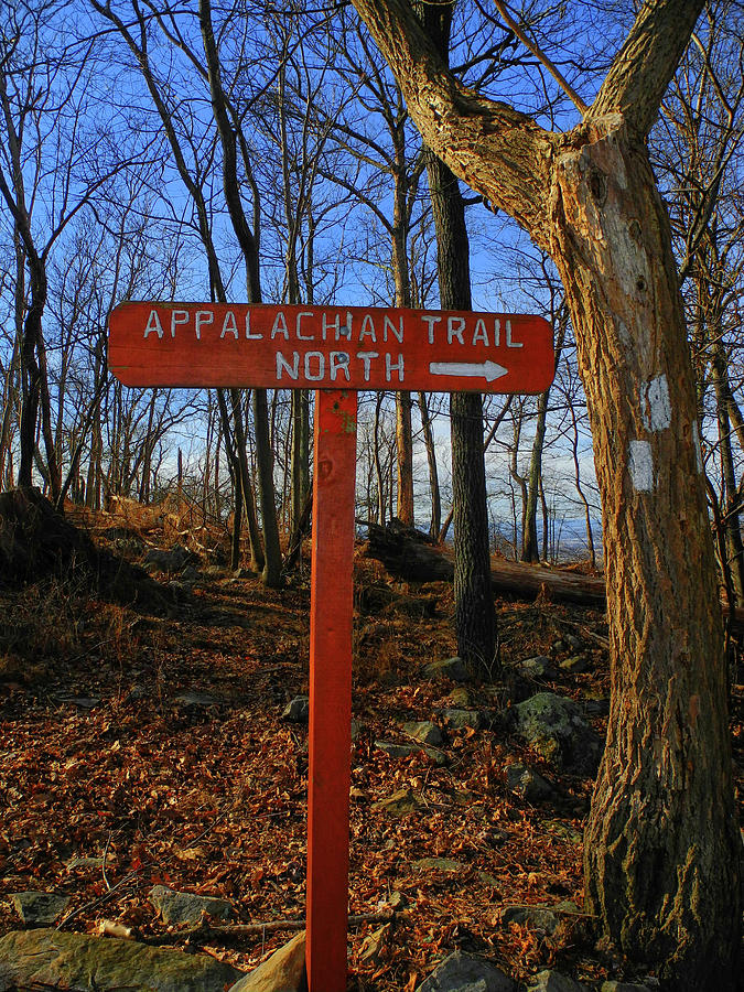 Appalachian Trail in Maryland Sign Photograph by Raymond Salani III
