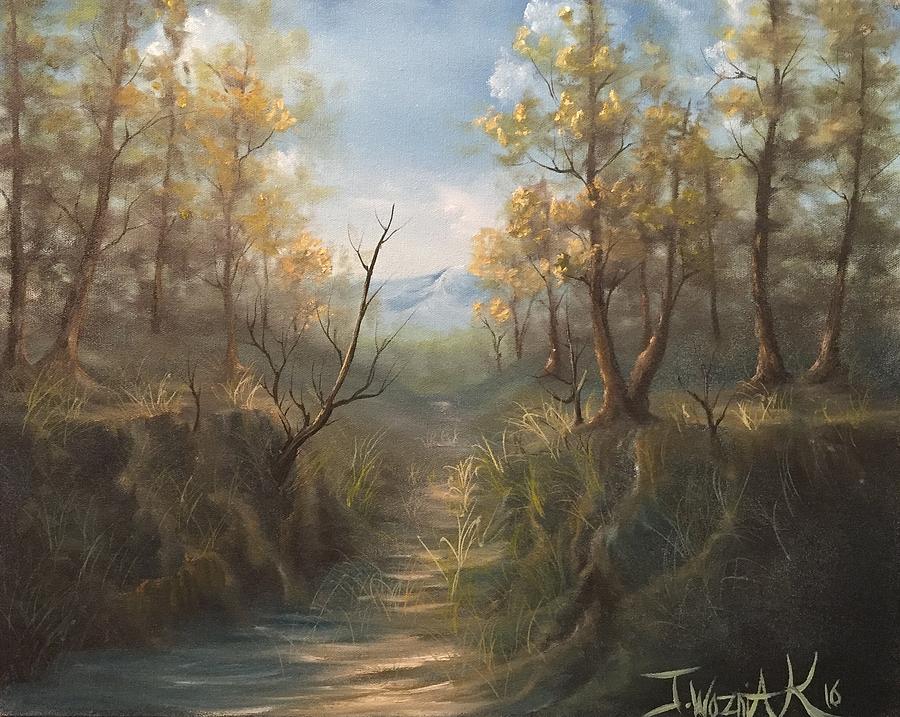 Appalachian view  Painting by Justin Wozniak