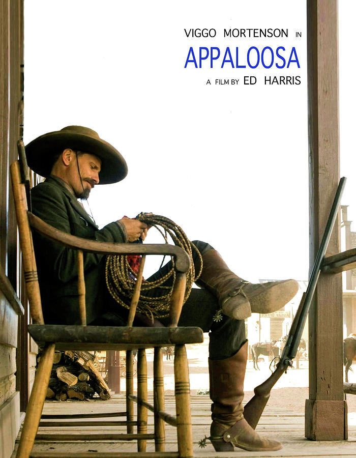 Appaloosa, Vigo Mortenson, a film by Ed Harris Mixed Media by Thomas Pollart