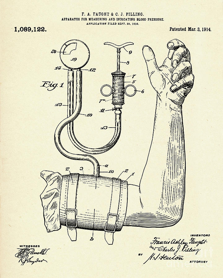 Apparatus for Measuring and Indicating Blood Pressure-1914