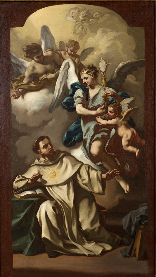 Apparition of the Host to Saint Thomas Aquinas Photograph by Francesco de Mura