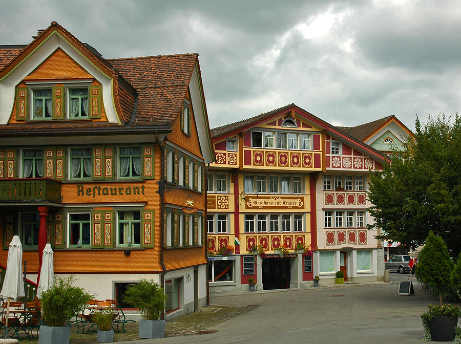 Appenzell Switzerland Colorful Street Photograph by Ginger Wakem