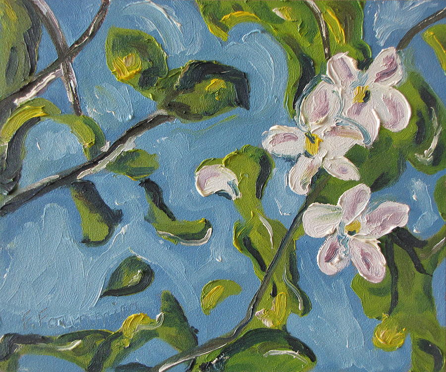 Impressionism Painting - Apple Blossom by Francois Fournier