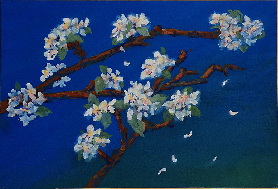 Apple Blossom Time Painting by Wicki Van De Veer