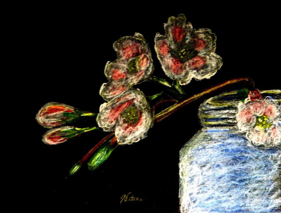 Apple Blossoms Drawing by Angela Davies