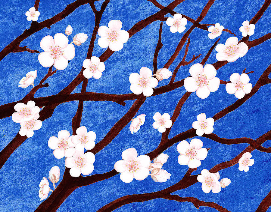Apple Blossoms Painting by Irina Sztukowski