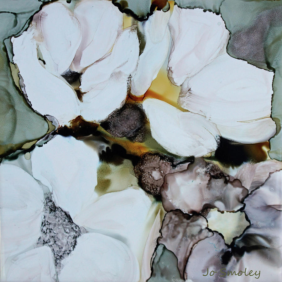 Flower Painting - Apple Blossoms by Jo Smoley