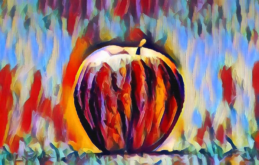 Abstract Painting - Apple by Chris Butler