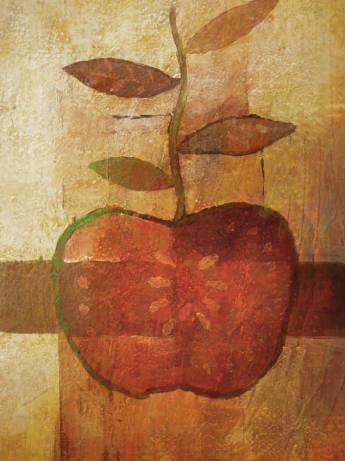 Apple Fineart Painting by Lutz Baar