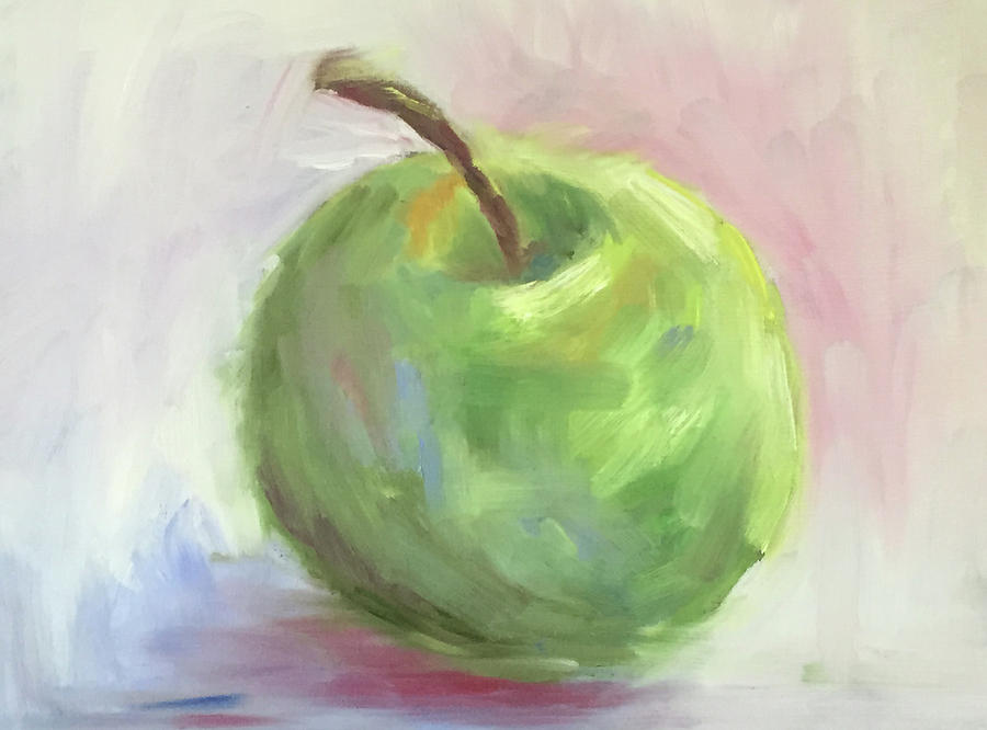 Apple Painting by Nancy Woods - Fine Art America