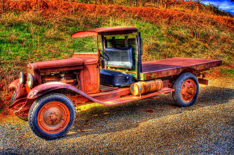 Apple Hill Vintage Vehicle Photograph by Randy Wehner