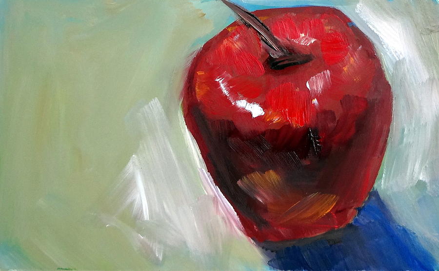 Apple Painting by Katy Hawk