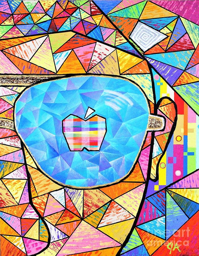 Apple Of His Eye Painting by Jeremy Aiyadurai