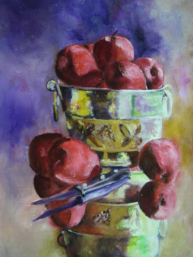 Apple Painting - Apple Paintings  An Apple Array by Virgilla Lammons