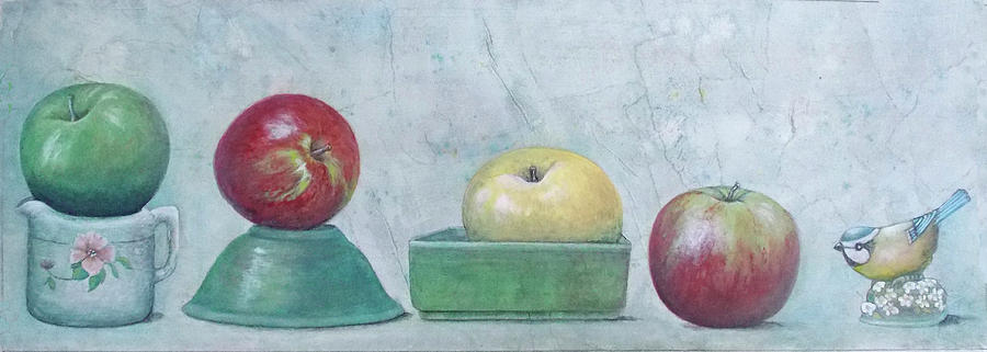 Apple Parade Mixed Media by Sandy Clift