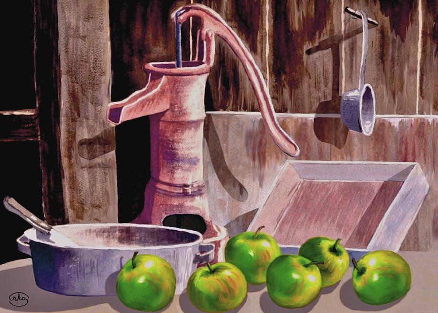 Apple Pie Painting by Ron Chambers
