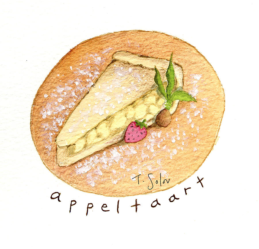 Apple Pie Drawing by Tety Solou