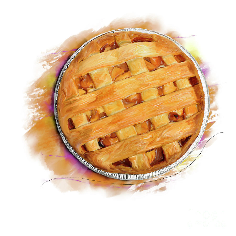 Apple Pie watercolor Digital Art by Svetlana Foote | Fine Art America