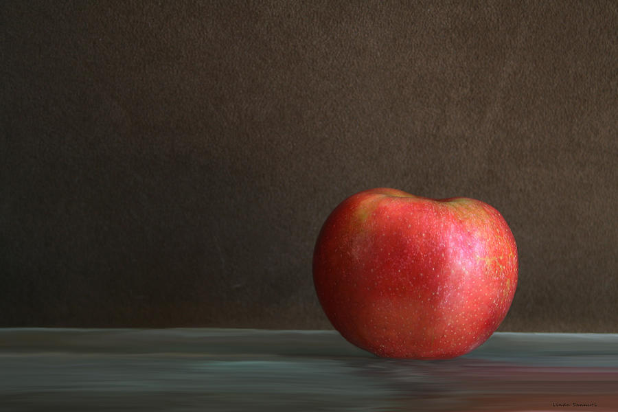 Apple portrait Photograph by Linda Sannuti