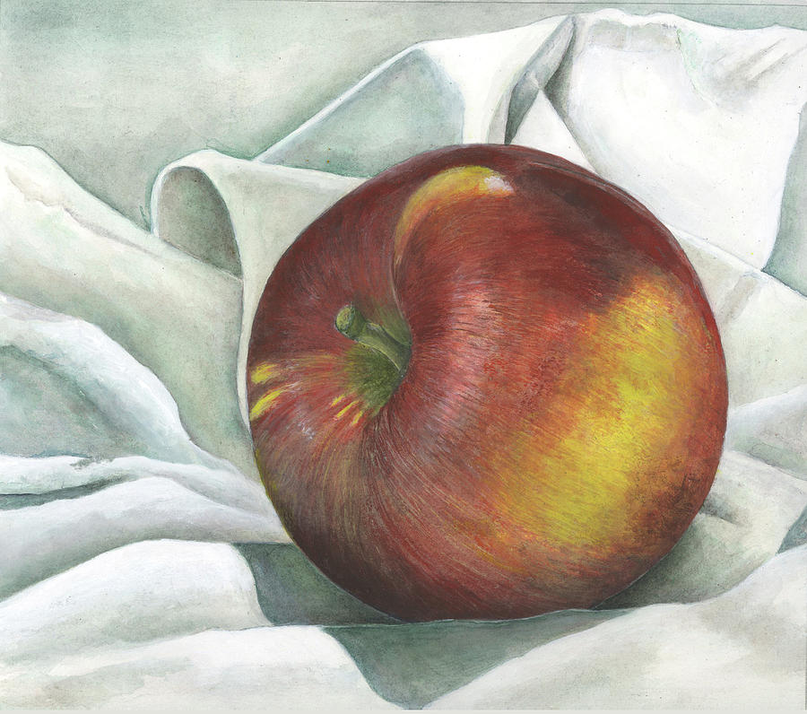 Apple Portrait Mixed Media by Sandy Clift