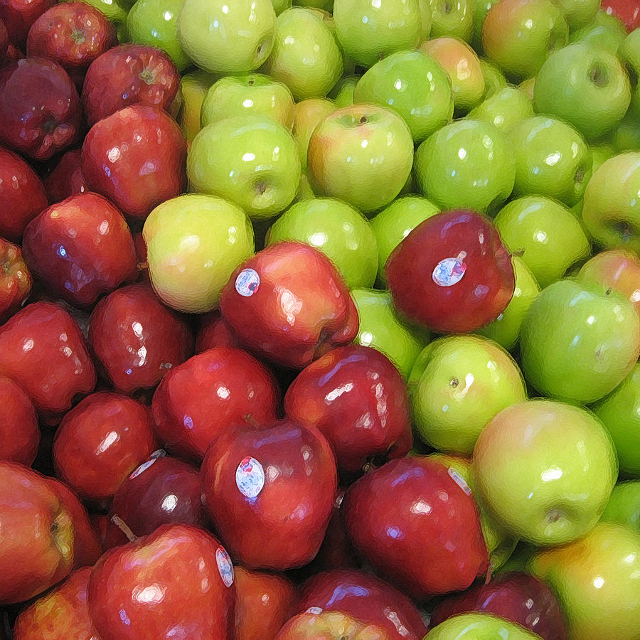 Apple Red and Green Photograph by John Vincent Palozzi