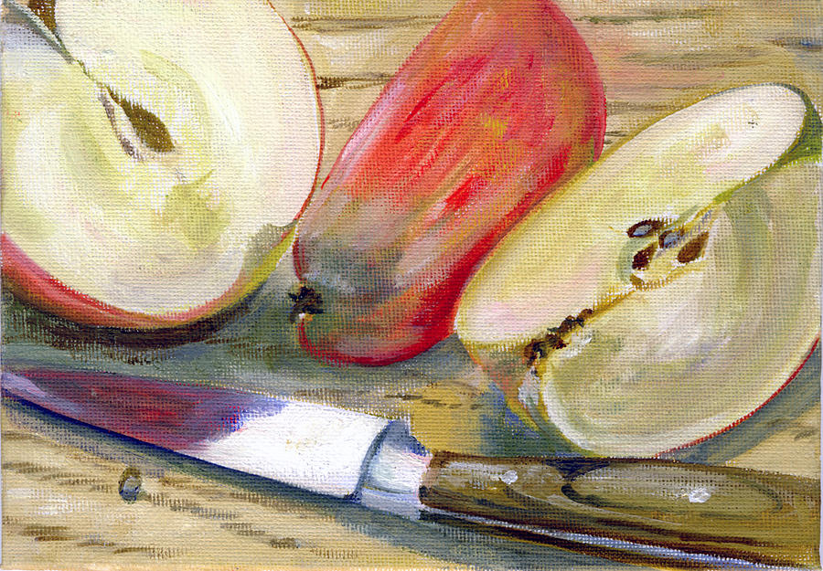 Apple Painting - Apple by Sarah Lynch