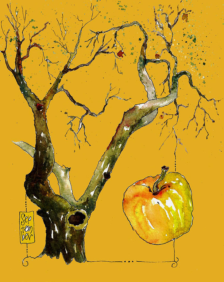 Apple Season Painting by Maureen Moore