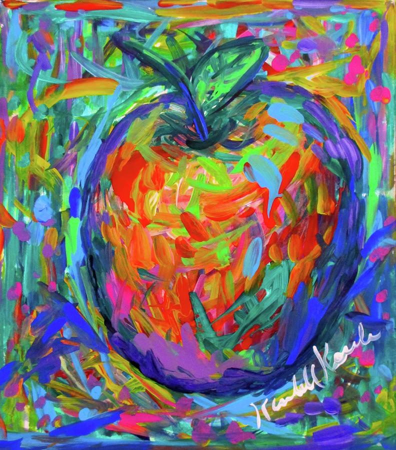 Apple Splash Painting by Kendall Kessler