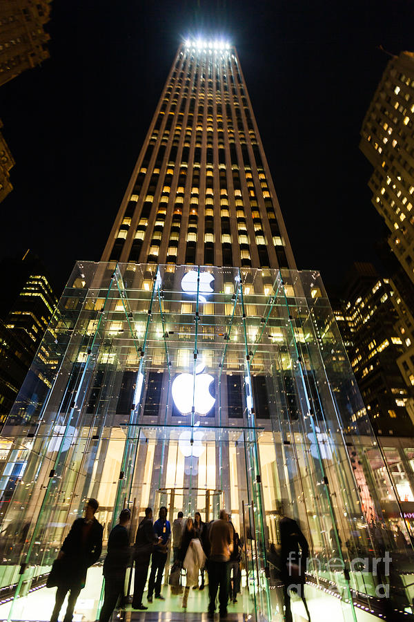 Apple Store, New York City Photograph by Voisin/Phanie