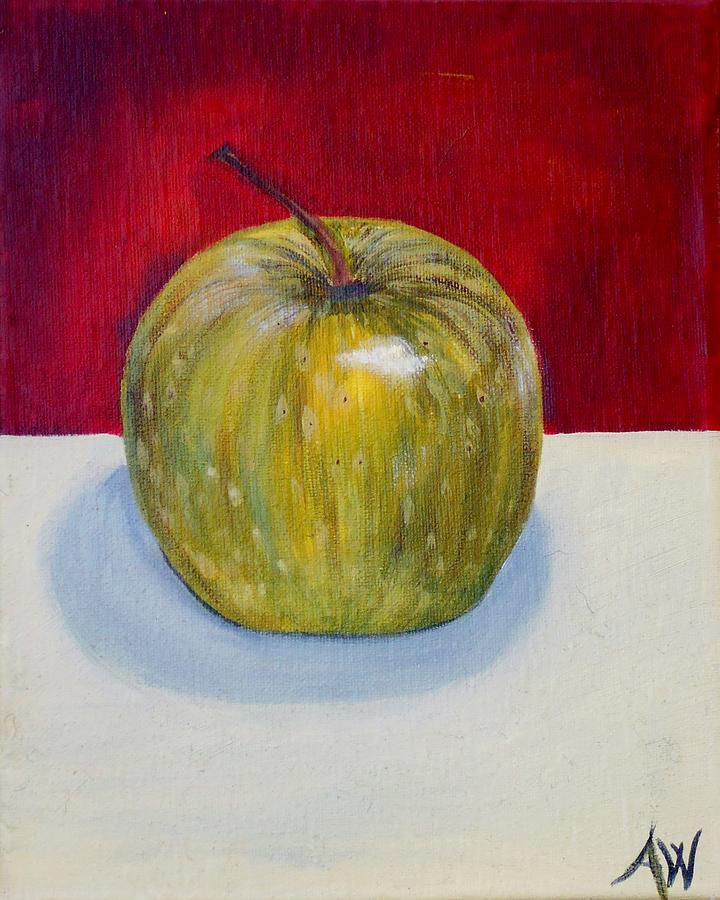 Apple Painting - Apple study by Angie Wright