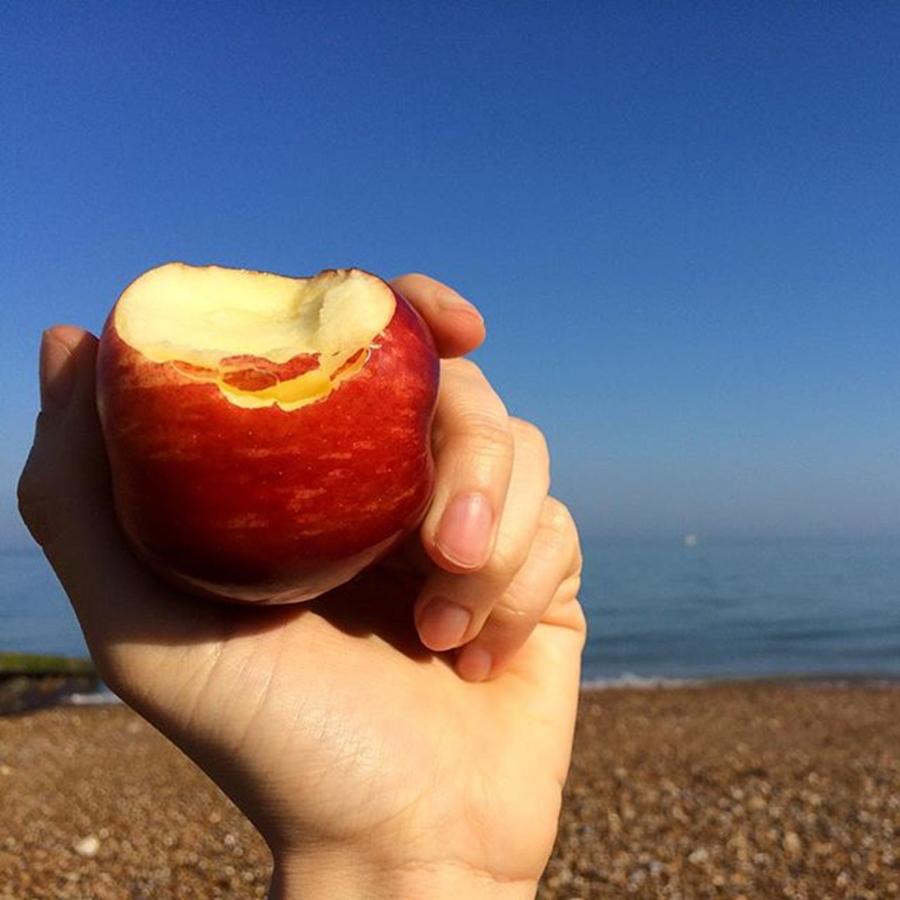 Apple Photograph - @apple Time🍏 ::::: #apple #beach by Ivalu Tesla