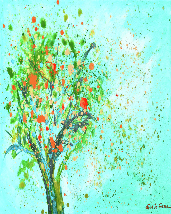 Apple Tree Painting by Gina De Gorna