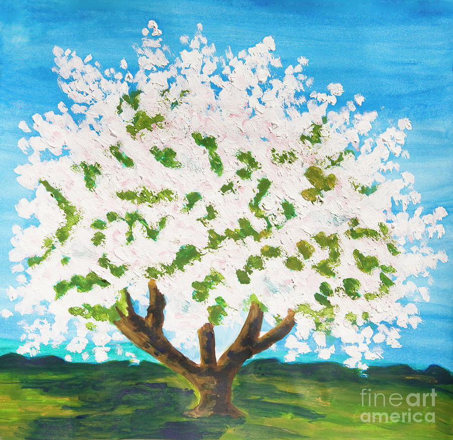 Apple tree in spring Painting by Irina Afonskaya