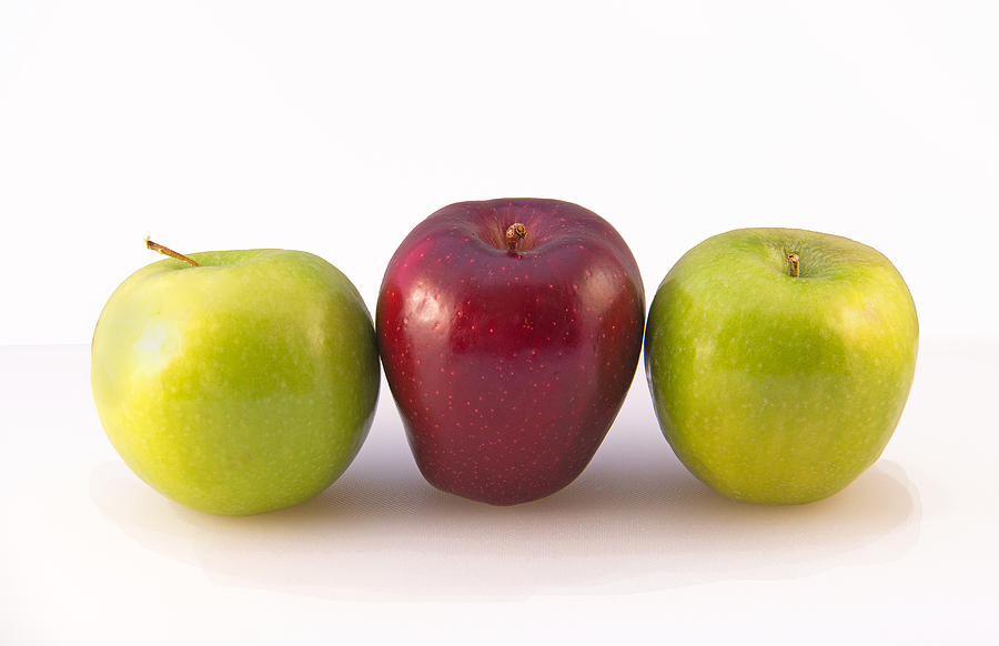 Apple Trio Photograph by Michelle Tinger - Fine Art America