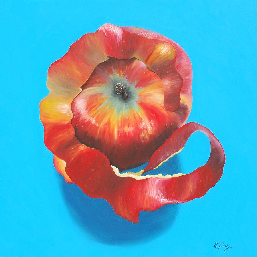 Apple Twist Painting by Emily Page