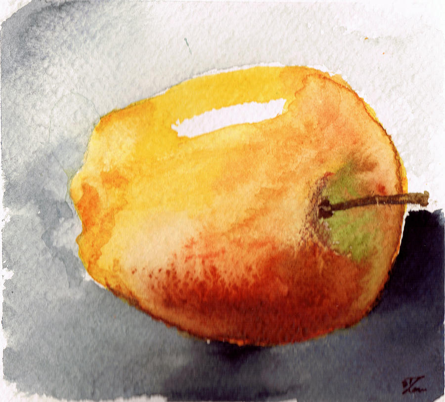 Apple Painting - Apple by Zara GDezfuli
