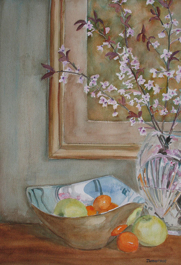 Apple Painting - Apples and Oranges by Jenny Armitage