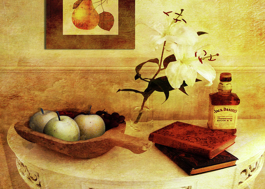 Apples Digital Art - Apples and Pears in a Hallway by Sarah Vernon Apples Digital Art - Apples and Pears in a Hallway by Sarah Vernon