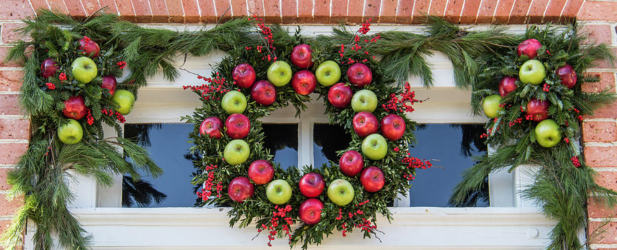 Apples and Winterberries Photograph by Teresa Mucha