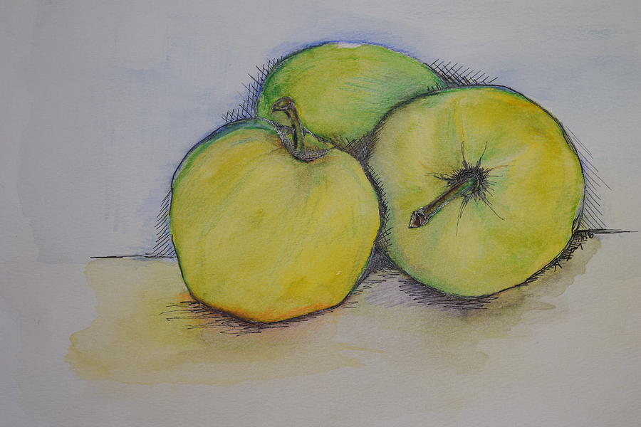 Apples Painting by Anne Seay
