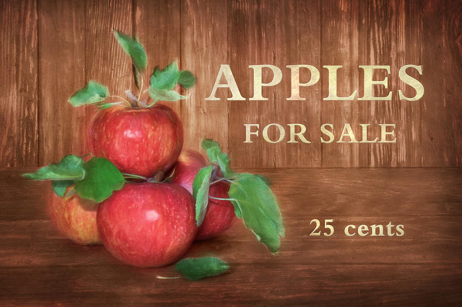 Apple Photograph - Apples For Sale by Lori Deiter
