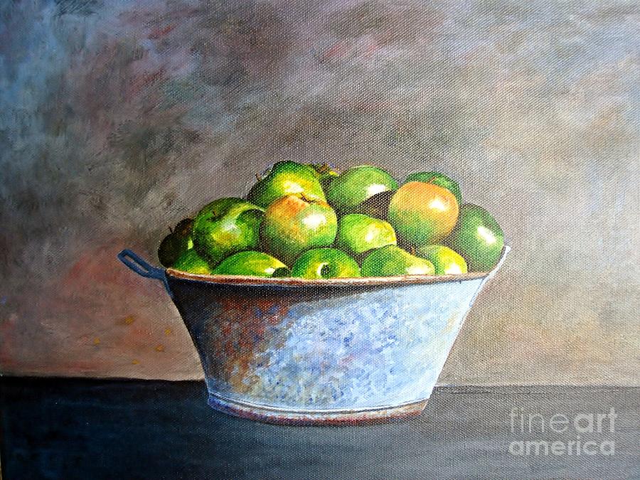 Apples in a rusty bucket by Robert Monk Apples in a rusty bucket by Robert Monk