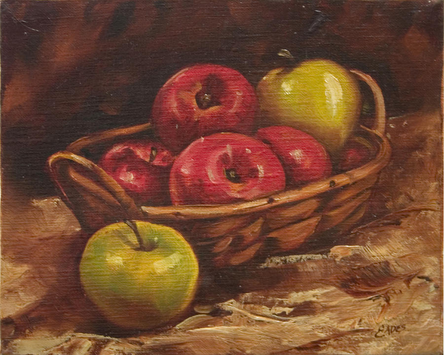 Apples Painting by Linda Eades Blackburn