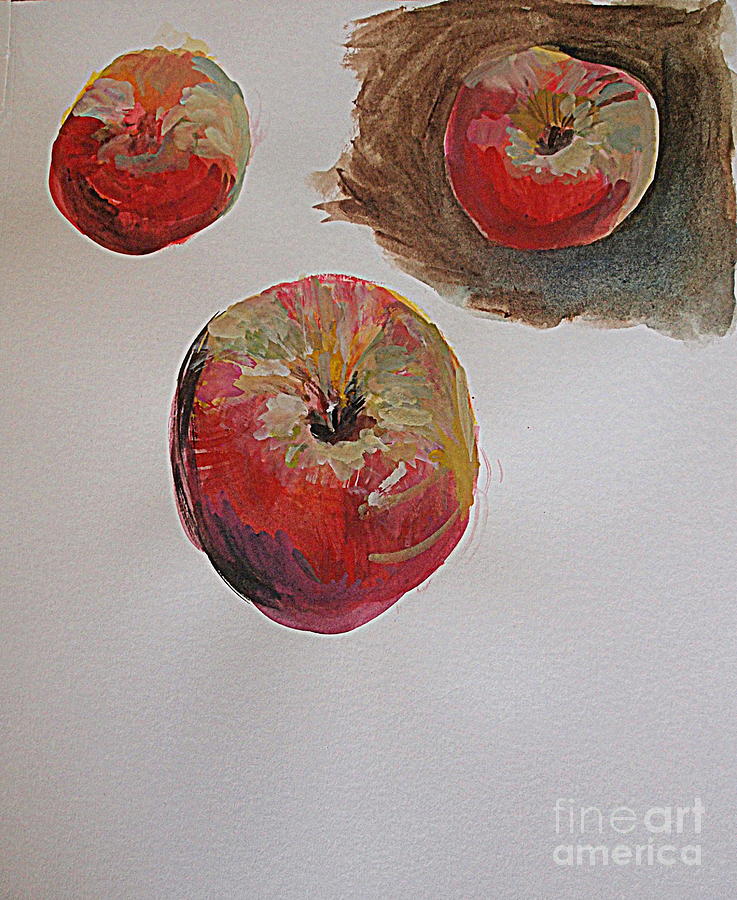 Apples Painting by Nancy Kane Chapman