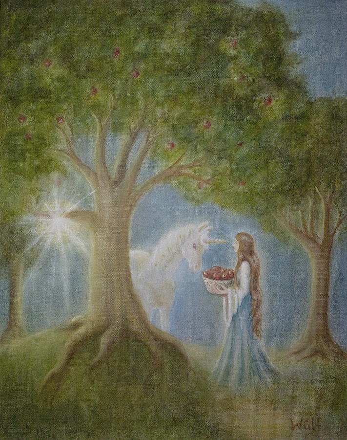 Apples of Avalon Painting by Bernadette Wulf