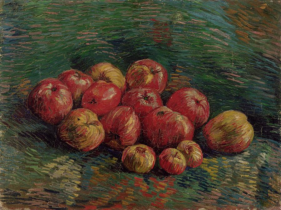 Apples Paris Painting by MotionAge Designs