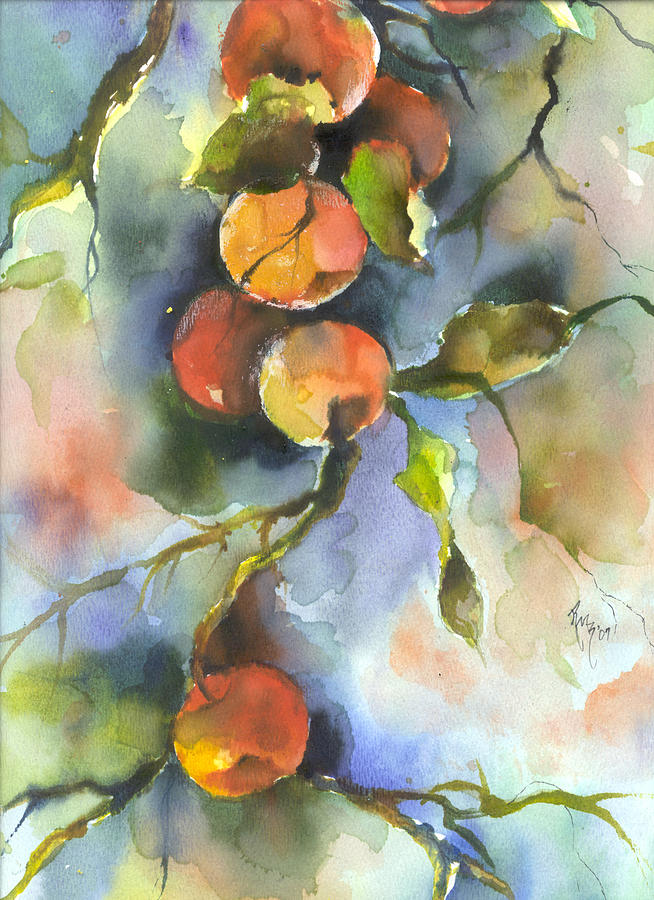 Apples  Painting by Robin Miller-Bookhout