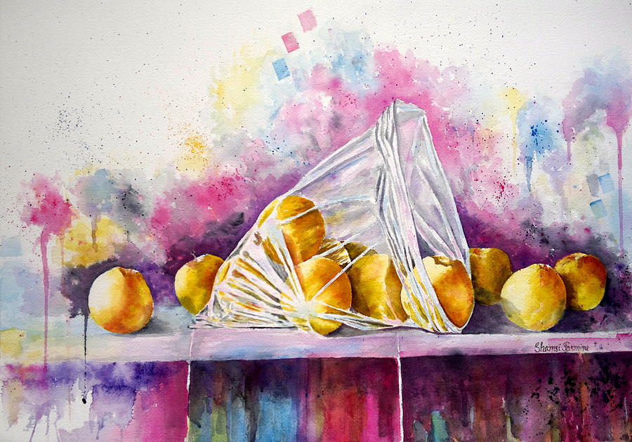Apple Painting - Apples by Shamsi Jasmine