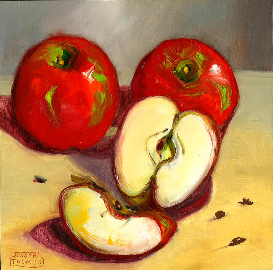 Apples Painting by Susan Thomas